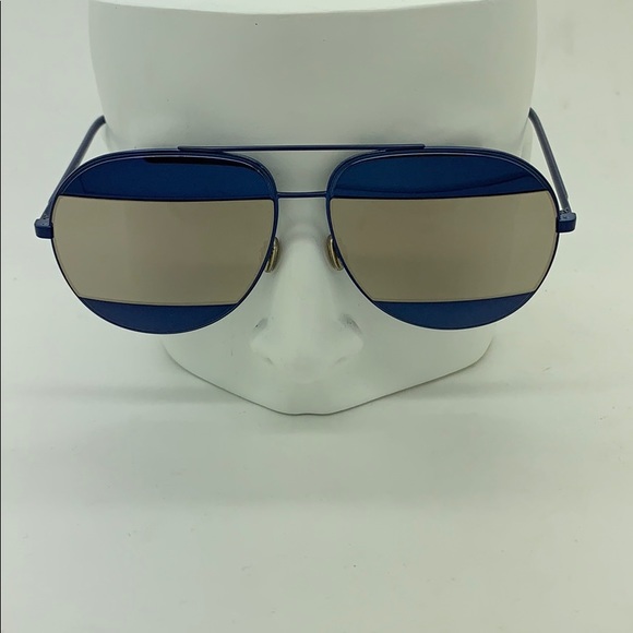 dior split sunglasses blue